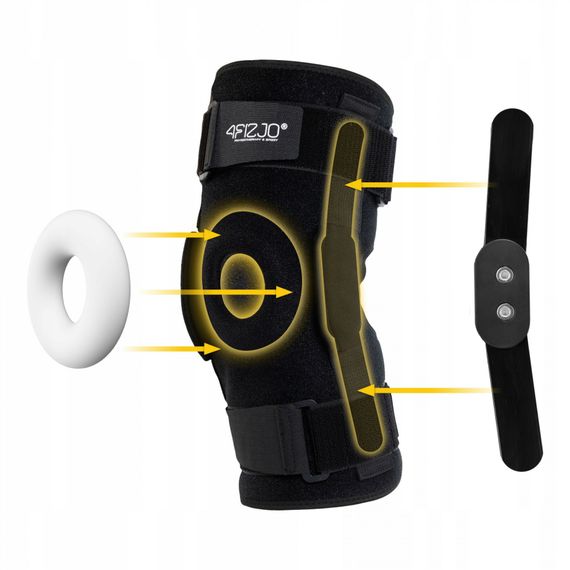 Фіксатор (бандаж) для коліна 4FIZJO шарнірний 1 шт 4FJ0475 Size XXL (P-5907739318299) | Зображення 3