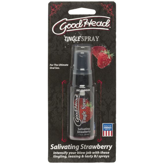 Спрей для мінету Doc Johnson GoodHead Tingle Spray - Strawberry (29 мл) із стимулювальним ефектом | Зображення 1