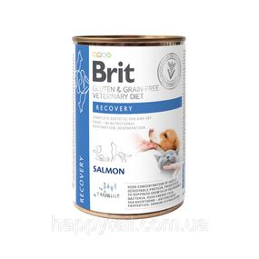 Ветеринарный влажный корм Brit Veterinary Diets Recovery для собак и кошек в период выздоровления 400 г