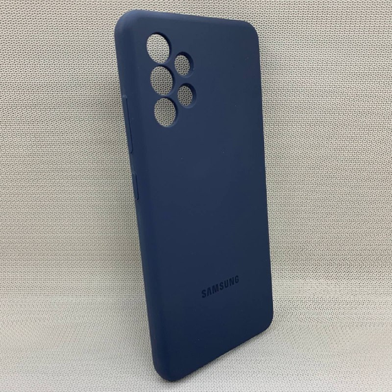 Чохол з логотипом для Samsung Galaxy A32 | Протиударний | Soft Touch | Синій