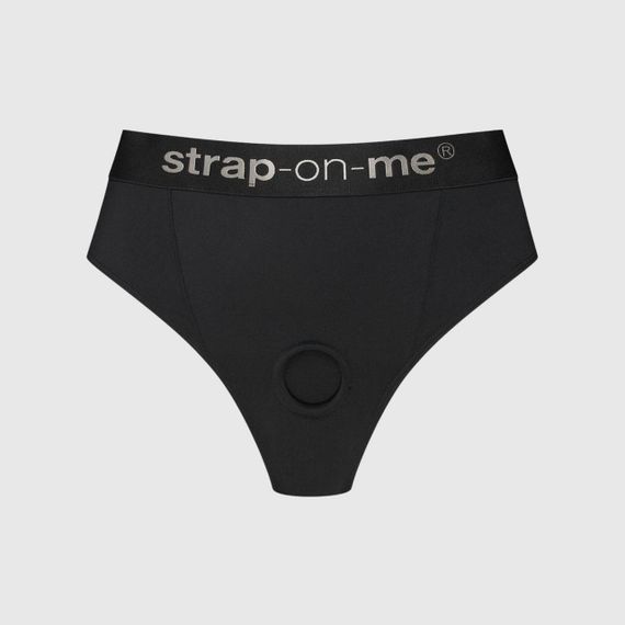 Трусики з фіксацією дилдо Strap-On-Me Harness Lingerie Idole - XL - Black Sex Aura