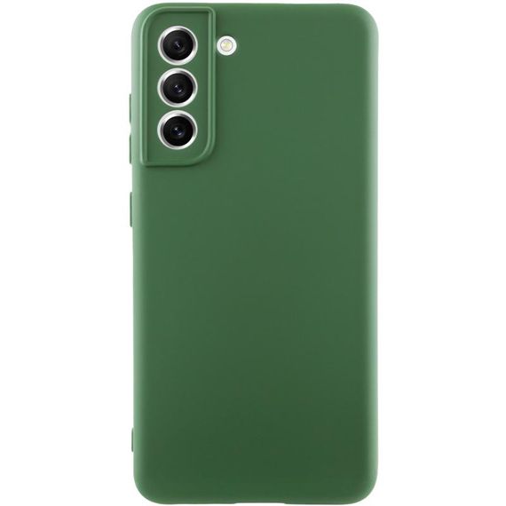 Чохол TPU GETMAN Liquid Silk Full Camera для Samsung Galaxy S22 Зелений / Dark green