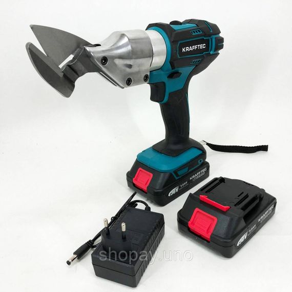 Ножницы по металлу для профнастила Krafftec DJS130R, Электроножницы по металлу листовые CS-55 | Зображення 9