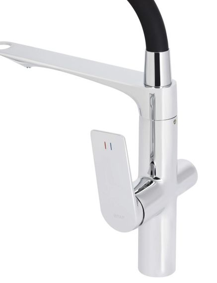 Змішувач для кухні Qtap Vlasta New з гнучким виливом з підключенням для питної води QTVLA364CRM45648 | Зображення 2