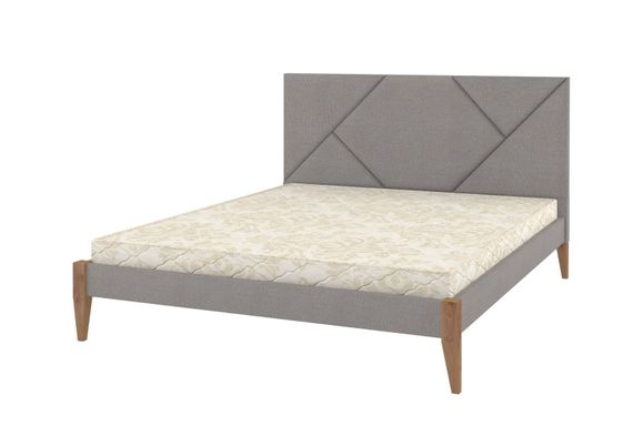 Двуспальная кровать iSmart Нью-Йорк ТК Орех светлый + Аляска 04 140х190 см (DDMBG-1516)