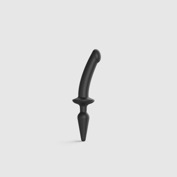 Анальна пробка з дилдо 2в1 Strap-On-Me SWITCH PLUG-IN DILDO Black S, діаметр 3,3/2,9 см Sex Aura