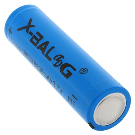 Акумулятор літій-іонний 18650 (1шт) на 8800mAh (3,7V), X-BALOG / Багаторазова акумуляторна батарейка | Зображення 2