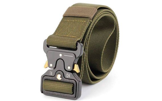 Ремінь тактичний Tactical Belt 125х3,8 см Олива