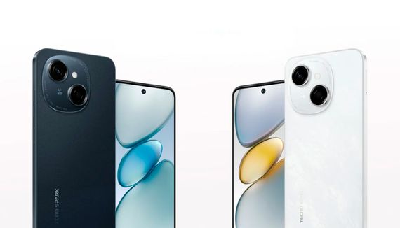 Смартфон TECNO  Spark Go 1 (KL4) 6.67' 4/128ГБ, 2SIM, 5000мА•год, Glittery White (4894947036194) | Зображення 2