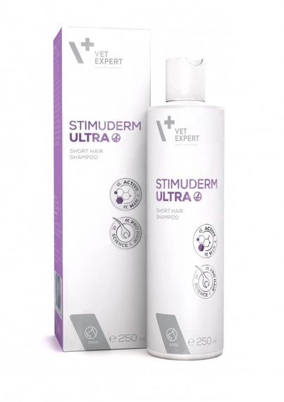Vet Expert Stimuderm Ultra Шампунь при випадінні шерсті у короткошерстних собак, 250 мл