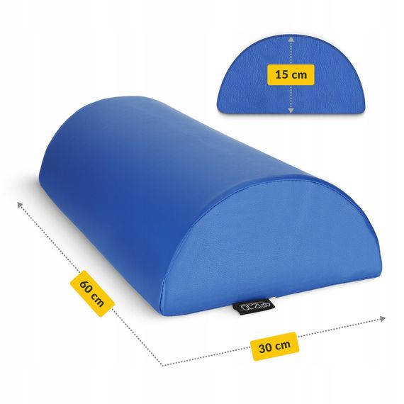 Полувалік для реабілітації та масажу 4FIZJO 60 x 18 x 12 Blue (P-5905973402934) | Зображення 1