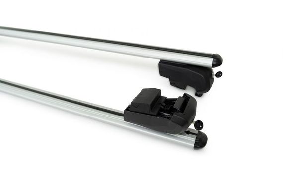 Перемычки на обычные рейлинги под ключ Bold Bar V1 (2 шт) Черные для BMW 5 серия E-39 1996-2003 гг | Зображення 8