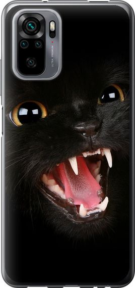 Чехол на Xiaomi Redmi Note 10 Чёрная кошка "932u-2277-17620"