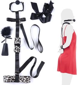 БДСМ-набор LOCKINK YEAHWOW Armbinder Restraint Set Black Sex Aura