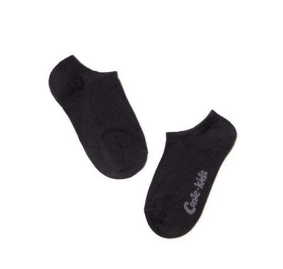 Шкарпетки Active 17С-63СП-000 ультракороткі CONTE KIDS, однотонні р14, Чорний