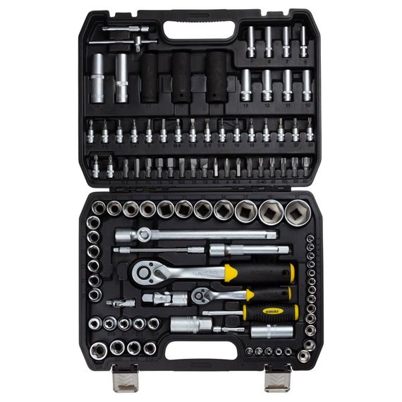 Набір насадок торцевих і біт Sigma 1/4" 1/2" 114 шт CrV (6003781) | Зображення 5