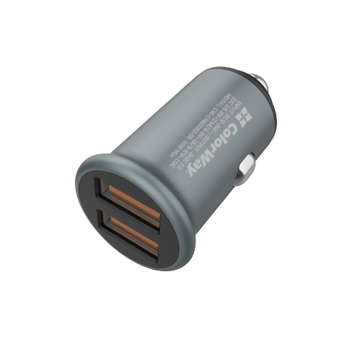 Автомобільний зарядний пристрій ColorWay CW-CHA036Q-GR 2USB 3,0A 36W QC сірий | Зображення 6