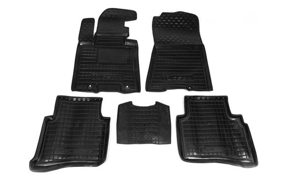 Гумові килимки з бортом (Autogumm) для Hyundai Tucson TL 2016-2021рр. | Зображення 1