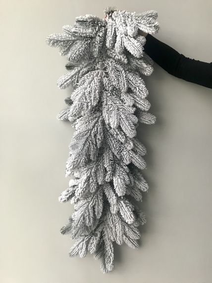 Гирлянда хвойная Lux литая 1,2 м заснеженная | Зображення 4