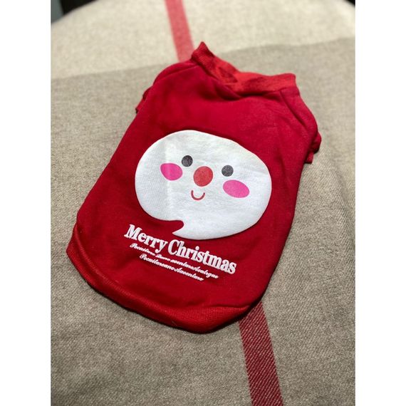 Толстовка для собак Pet Style "Merry Christmas" красный