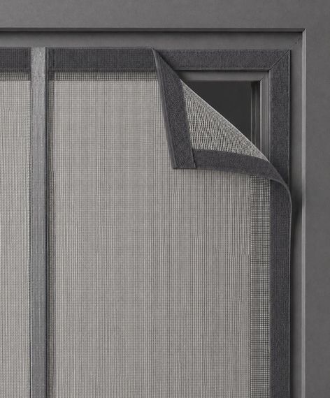 Магнитная дверная сетка (серая липучка) SR 70*210 см | Зображення 1
