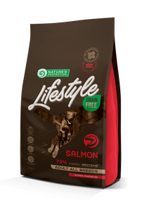 Корм Nature's Protection Lifestyle Grain Free Salmon Adult All Breeds сухий з лососем для дорослих собак 1.5 кг