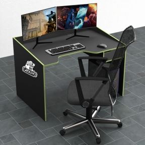 Стол компьютерный Comfy-Home Rasin RS-5 черный черныйзеленый