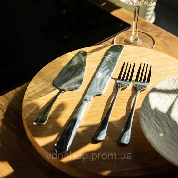 Набор приборов для подачи торта 4 предмета из нержавеющей стали Серебристый HP-20-52 | Зображення 4