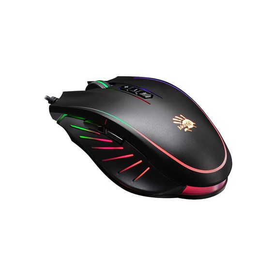 Мишка A4Tech Bloody Q81 Neon XGlide Curve Black | Зображення 1