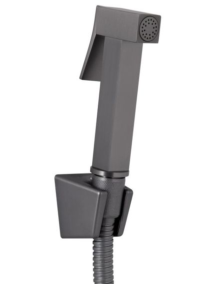 Змішувач для умивальника Qtap Gemini (з гігієнічним душем) Gunmetal Black PVD QTGEM272GMB45692 | Зображення 4