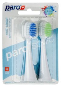 Змінні щітки для ніжного та ретельного очищення paro® sonic Soft-clean для щітки paro®sonic