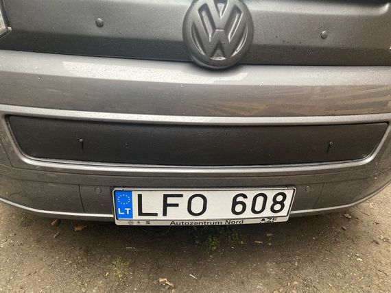 Зимняя накладка на нижнюю решетку Матовая для Volkswagen T5 2010-2015 гг | Зображення 2