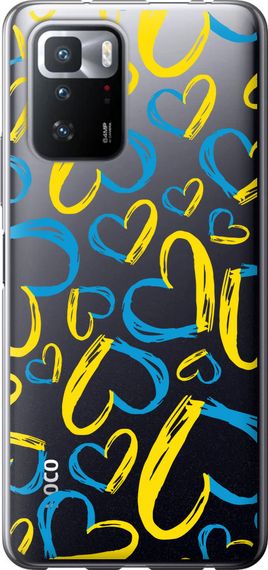 Чехол на Xiaomi Redmi Note 10 Pro 5G Сердца UA "5292u-3333-17620"