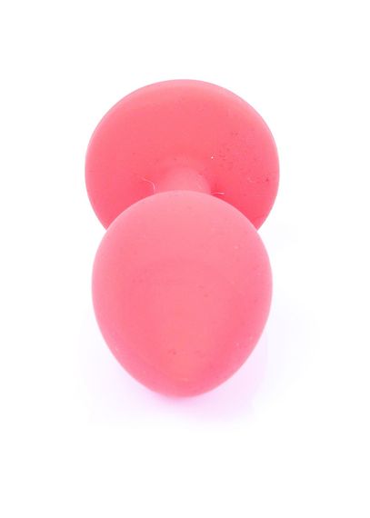 Анальна пробка - Jewellery Silicone Red Plug S Blue | Зображення 5