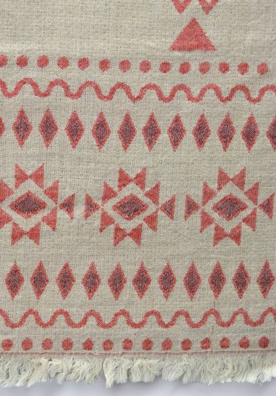 Муслінове покривало Kayra 210x250 см MP4, Червоний | Зображення 3