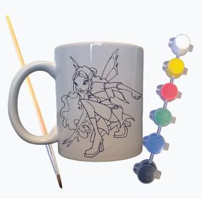 Набір для творчості кружка розмальовка "Чарівна Фея" 330 мл біла
