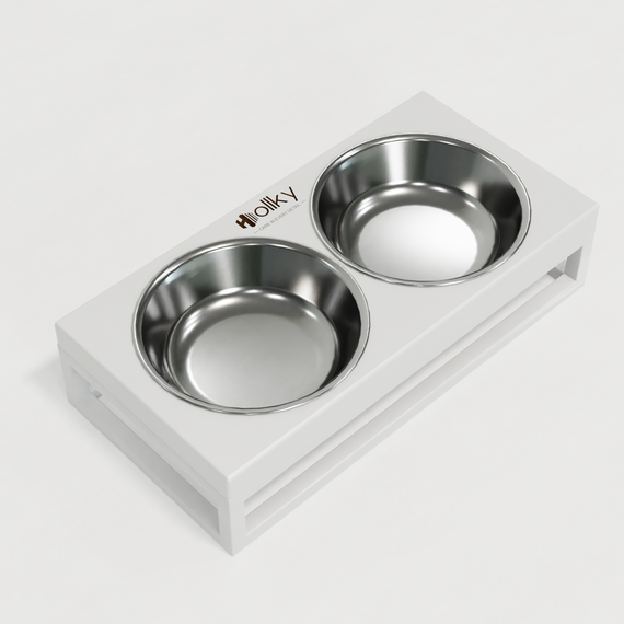 Миски на подставке для маленьких собак и котов Hollky Base XS (2 × 0,25 л) BXS-28145-WHWH | Зображення 16