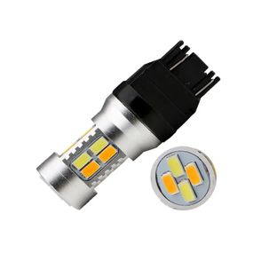 Автолампа Terra W21/5W / 7443, цоколь W3x16q, 5730x20smd, белый и желтый, 12-24V