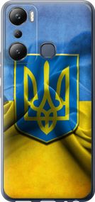 Чехол на Infinix Hot 20i Флаг и герб Украины 1 "375u-2964-17620"
