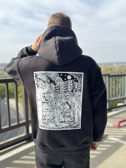 Худі мілітарі міномет чорн | Зображення 4