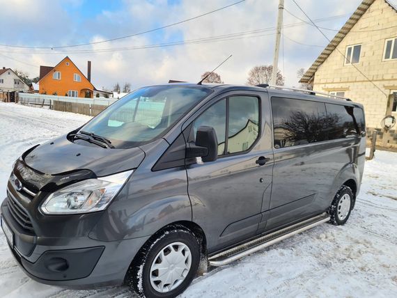 Рейлінги Хром Коротка, пластикові ніжки для Ford Custom 2013-2024 рр | Зображення 1