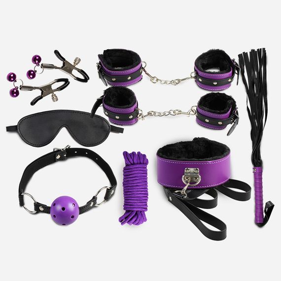 Набор БДСМ - Secret Play Secret Pleasure Purple Collection Bondage Kit sexstyle | Зображення 1