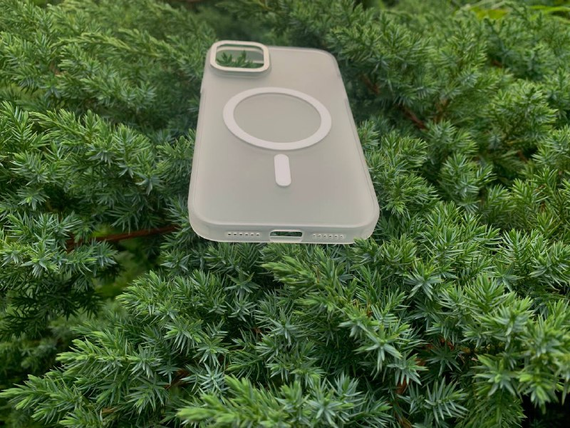 Чохол Iphone 13 / 14 Матовий MagSafe Білий | Зображення 1