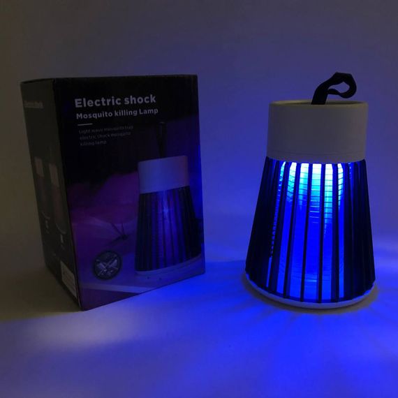 Знищувач комах для будинку Electronic shock Mosquito killing lamp НА АКУМУЛЯТОРІ для походу на природу KQ-16 | Зображення 1