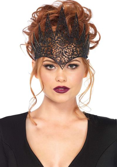 Широка корона Leg Avenue Die Cut Royal Crown, чорна Sex Aura