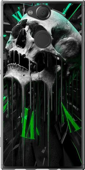 Чехол на Sony Xperia XA2 H4113 Череп-часы "4100u-1357-17620"