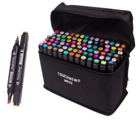 Маркери TOUCH Sketch Marker Black 80 шт. різнобарвні + сумка