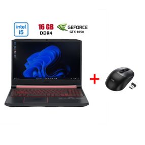 Ігровий ноутбук Б-клас Acer Nitro 5 AN515-54-54W2 / 15.6" (1920x1080) IPS / Intel Core i5-9300H (4 (8) ядра по 2.4 - 4.1 GHz) / 16 GB DDR4 / 480 GB SSD / nVidia GeForce GTX 1050, 3 GB GDDR5, 96-bit / WebCam б/в + Подарунок Бездротова миша HOCO GM28
