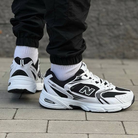 Кросівки весна-літо New Balance колір білий/чорний | Зображення 8