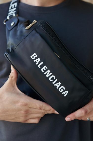 Бананка-сумка Balenciaga чорна | Зображення 1